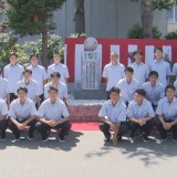 高校3冠の青森山田サッカー部　「全国大会３冠達成記念碑」完成