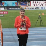 女子ハンマー投げの九州共立大・村上来花選手（弘前市出身）がU20世界選手権で銅メダル