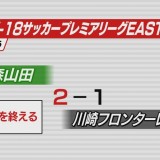 U-18プレミアリーグ　青森山田は最終戦で川崎U-18に勝利　4位でシーズン終了