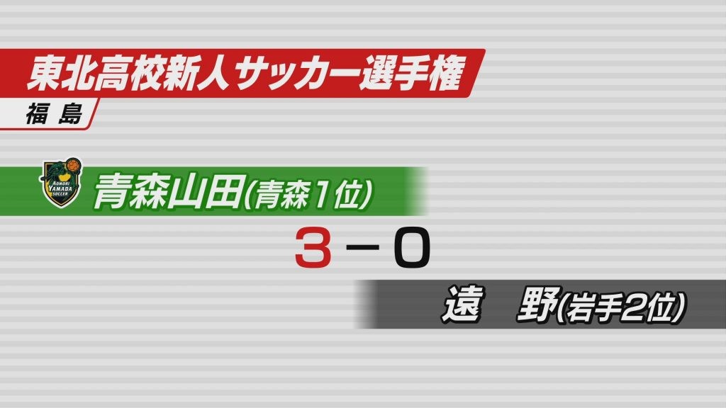 高校サッカー　青森山田の新チームが東北新人選手権で2023年の初タイトル