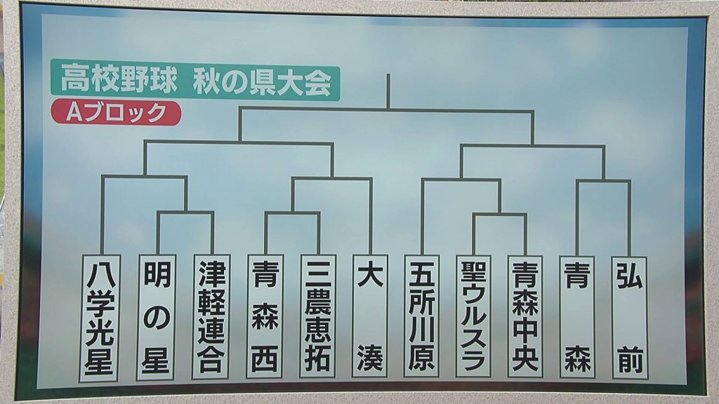 高校野球 秋の青森県大会　甲子園ベスト8の八戸学院光星は2回戦から登場　9月9日開幕