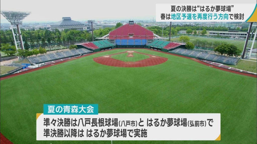 高校野球夏の青森大会　 2024年は7月9日開幕、決勝は「はるか夢球場」で22日の予定
