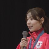 パリ五輪 バド・女子ダブルス「銅」志田千陽選手が母校・青森山田高校に凱旋