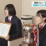 春高バレー女子代表・青森西　目標のベスト8に向け「初戦が鍵に」