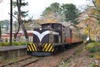 長い修理から復活したディーゼル機関車。
