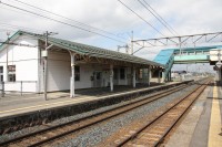 上北町駅ホーム。この日は天気にも恵まれました。