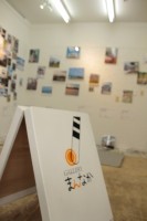 沿線大学生たちがつくった「ギャラリーまんなか」。中央弘前駅の中で様々な展示を行うそうです。