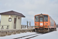 川倉駅はストーブ列車は通過。メロス号のみ停車します。