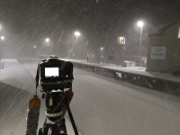 矢田前駅にてラッセル車を待つ。今回は私の一眼レフでも映像を撮影しましたよ！（なので静止画はスマホでの撮影です＾＾；）