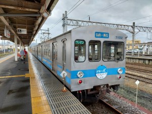 久しぶりの弘南線。ＪＲとの接続駅、弘前をスタートします。