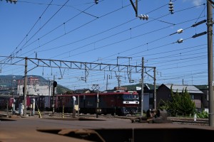 ラッキーセブンの７号機。東京の隅田川駅から東青森駅へと貨物をけん引してきました。