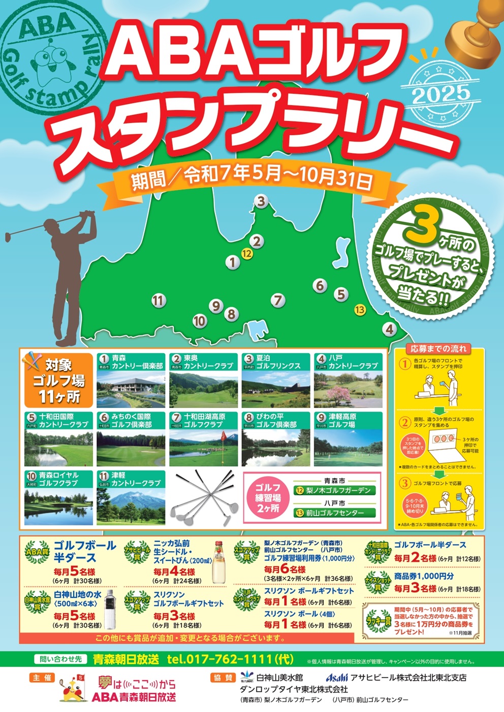ＡＢＡゴルフスタンプラリー　２０２５シーズン